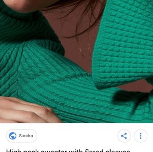 NWOT Sandro sweater with flared sleeves